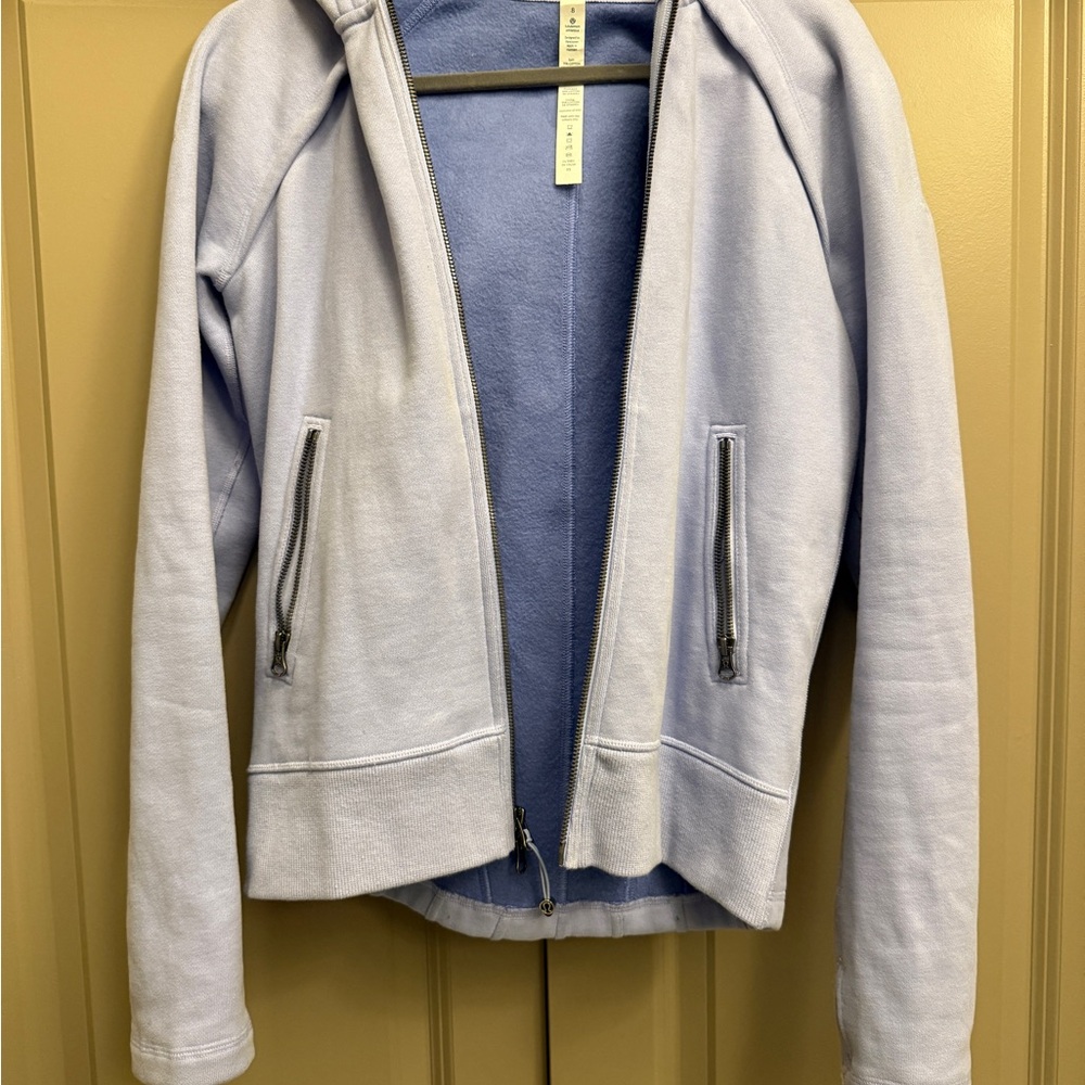 lululemon athletica Light Blue Full Zip Hoodie